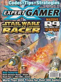 Expert Gamer Magazine Star Wars Episode I Racer cover