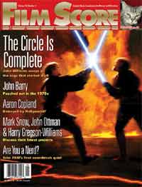 Film Score Monthly Magazine Anakin Skywalker and Obi-Wan lightsaber battle cover