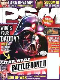 PSM a PlayStation Magazine Darth Vader cover