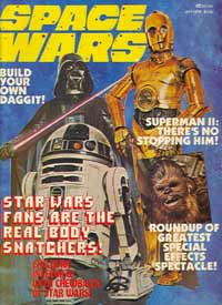 Space Wars Magazine Darth Vader, Droids and Chewbacca